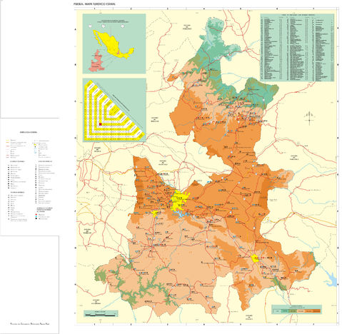 Map of Puebla