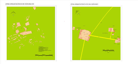 Zonas arqueológicas de Kohunlich y San Gervasio