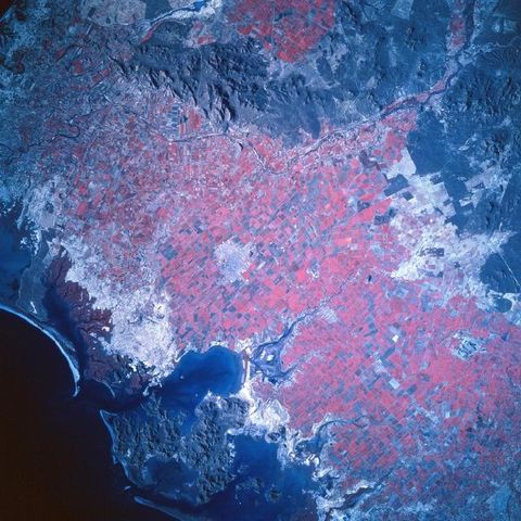 Satellite image of Los Mochis