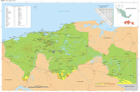 Map of Tabasco