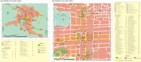 Map of San Cristóbal de las Casas