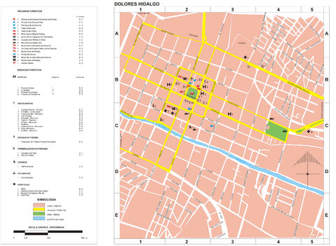 Map of Dolores Hidalgo