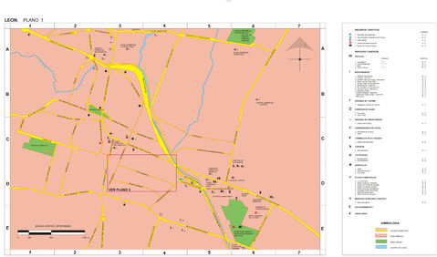 Mapa de Léon, Guanajuato