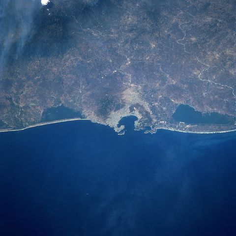 Satellite image of Acapulco