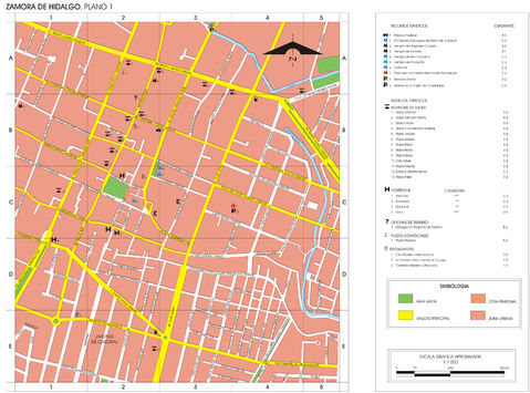 Map of Zamora de Hidalgo