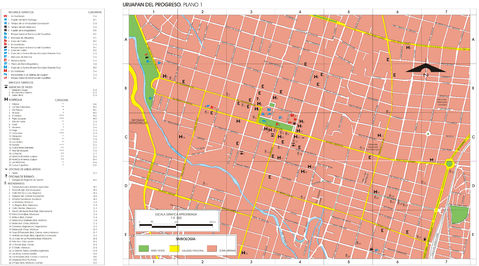 Map of Uruapan del Progreso