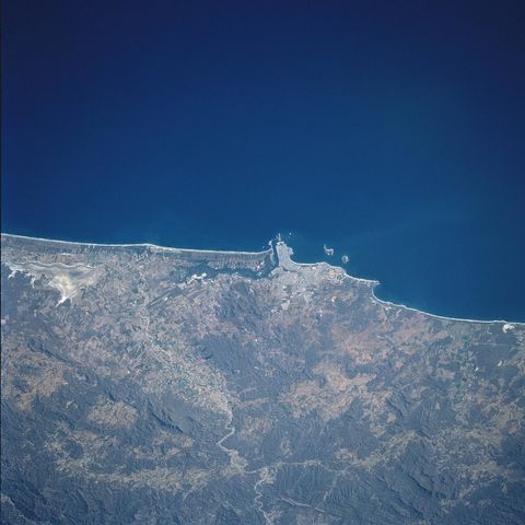 Satellite image of Mazatlán