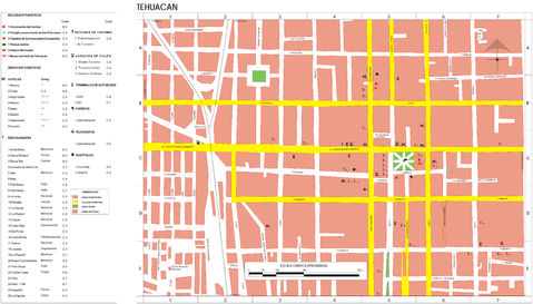 Map of Tehuacán