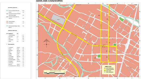 Map of Santa Ana Chiautempan