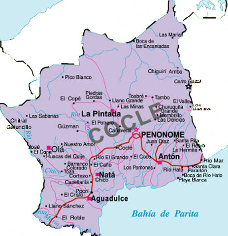 Map of Coclé