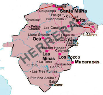 Map of Herrera