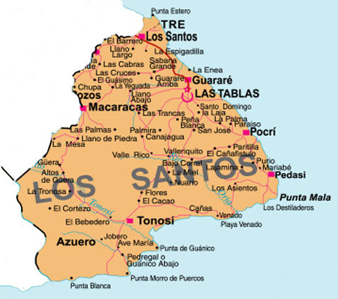 Mapa de Los Santos