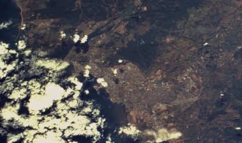 Satellite image of Panama City