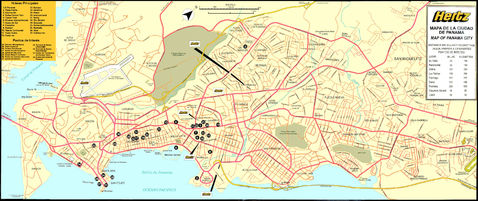 Panama City map