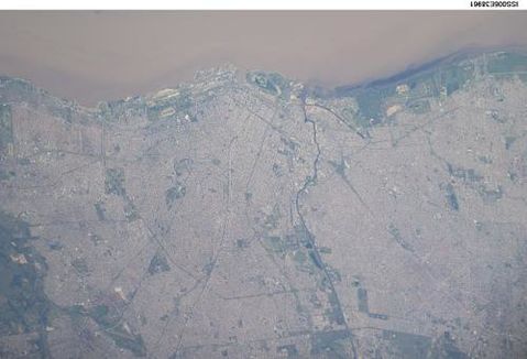 Satellite Image, Photo of Buenos Aires, Argentina