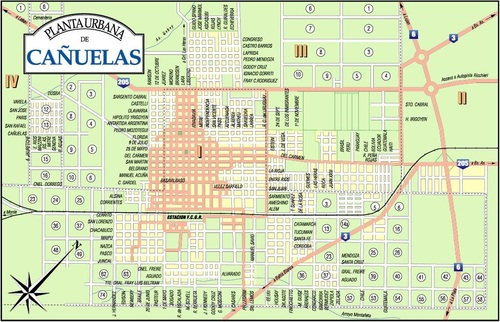 Mapa de Cañuelas, provincia de Buenos Aires, Argentina Mapa de Cañuelas, provincia de Buenos Aires, Argentina
