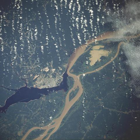 Satellite image of Manaus region