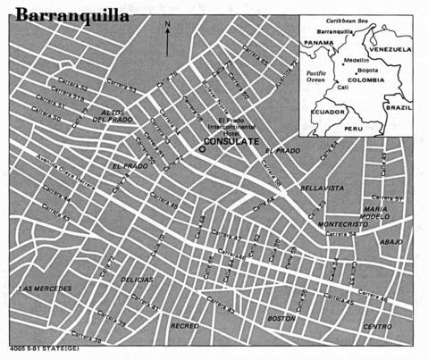 Barranquilla map 1981