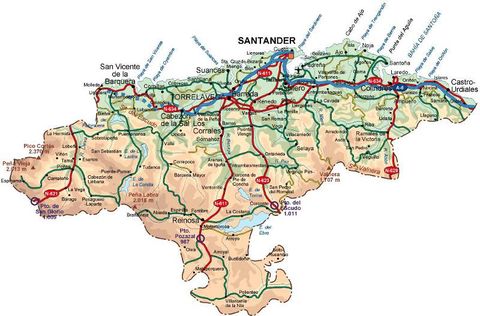 Cantabria Road Map