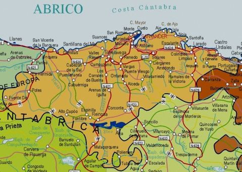 Cantabria Road Map