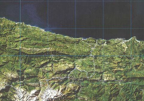 Mapa Satelital de Asturias