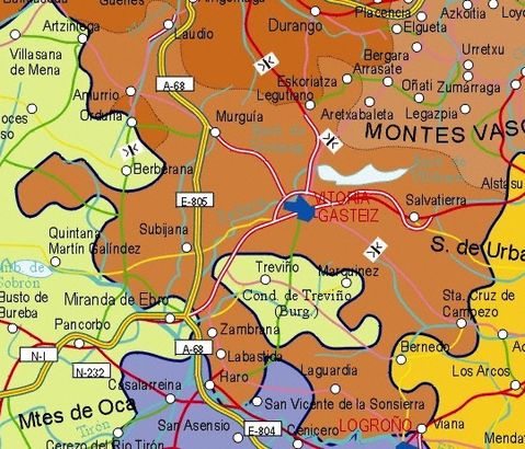 mapa de carreteras de alava Mapa de carreteras de Álava | Gifex