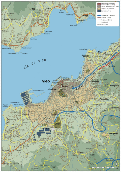 Mapa de Vigo