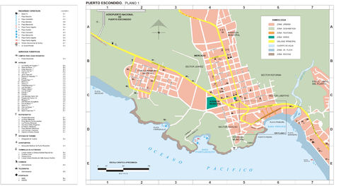 Map of Puerto Escondido