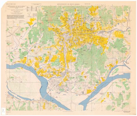 Seoul - Seoul Map, South Korea 1946