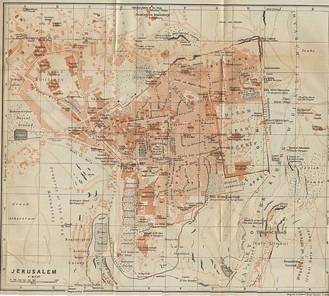 Jerusalem Map 1912