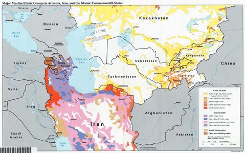 Muslim in Armenia, Iran, Turkmenistan, Uzbekistan, Tajikistan, Kyrgyzstan 1992