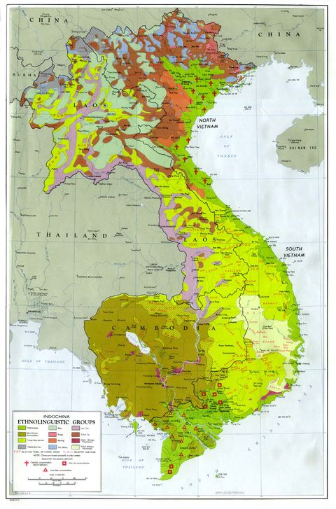 Grupos Etnolingüísticos de Indochina 1970