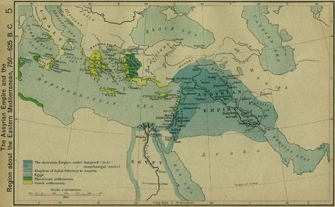 The Assyrian Empire 750-625 B.C.