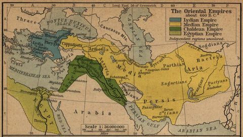 The Oriental Empires about 600 B.C.