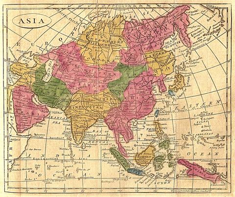 Mapa de Asia 1808