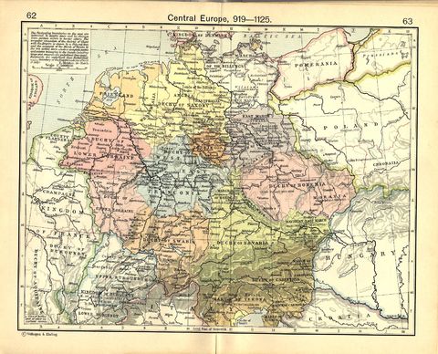 Central Europe Map 919-1125