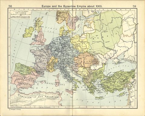 Europe and the Byzantine Empire about 1000