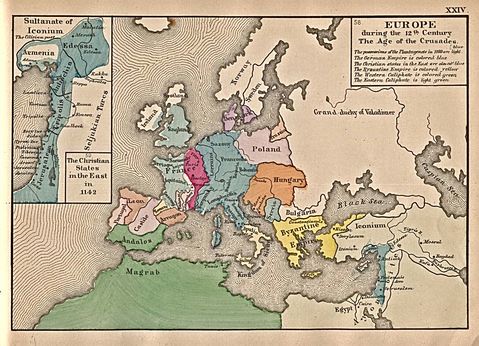 mapa de europa siglo xii Europa en el Siglo XII | Gifex