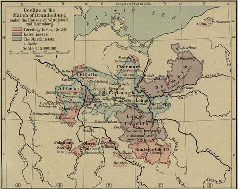 Declive del Margraviato de Brandenburgo Bajo 1320-1415