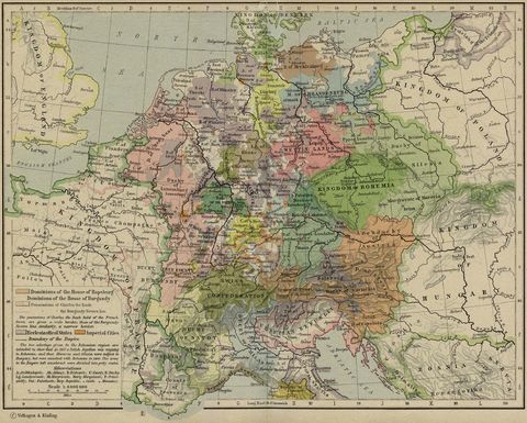 Central Europe about 1477