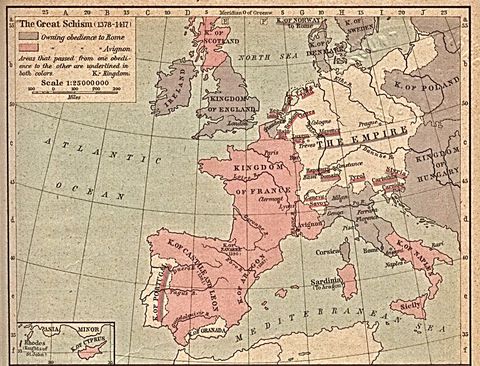 The Great Schism of Western Christianity 1378-1417