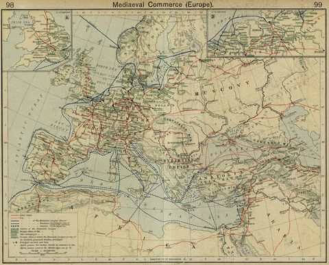 Middle Ages commerce in Europe