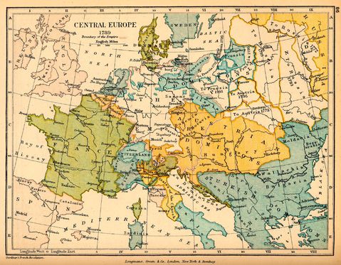 Central Europe in 1789