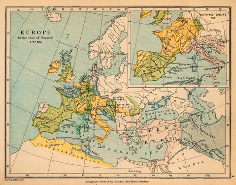 Europa en el Tiempo de Odoacro 476-493