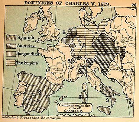 Dominions of Charles V., 1519