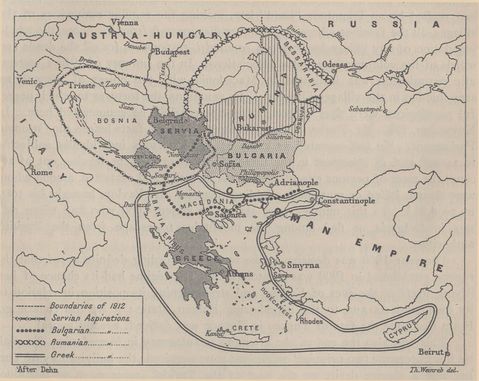 Aspiraciones Histórica de los Balcanes 1912