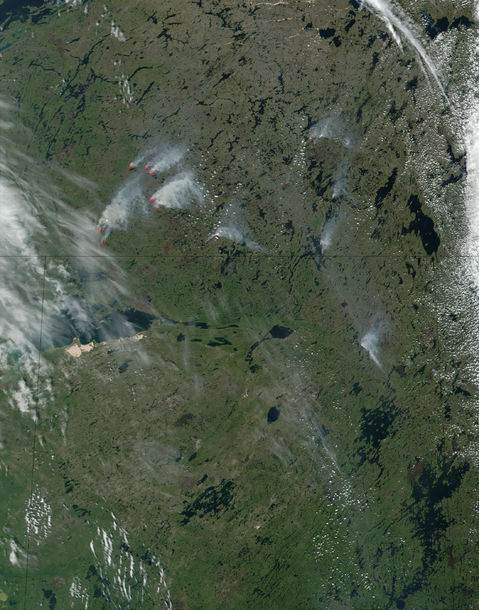 Fires in Northwest Territories, Canada