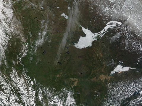 Gran Lago del Esclavo y lago Athabasca, Canadá