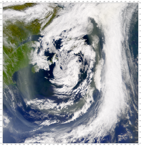 Smoke around the Canadian Maritime Provinces