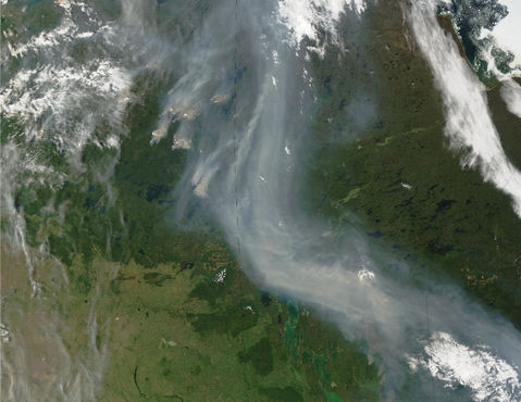 Incendios en las provincias de las praderas de Canadá